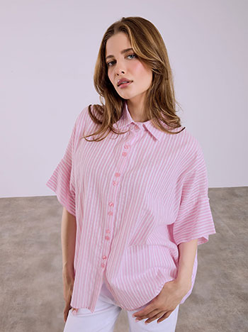 Πουκάμισο ριγέ oversized SQ7585.3797+2