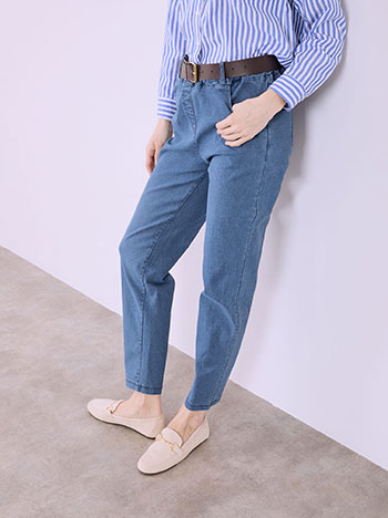 Τζιν με ελαστική μέση και ζώνη SQ7587.1020+1