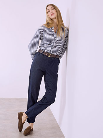 Τζιν με ελαστική μέση και ζώνη SQ7587.1020+2