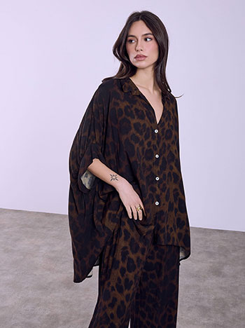 Πουκαμίσα λεοπάρ oversized SQ7587.3252+1