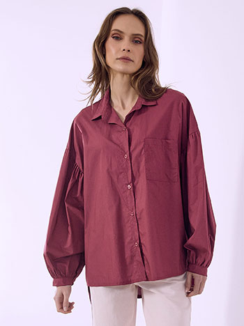 Πουκάμισο oversized ασύμμετρο SQ7587.3563+5