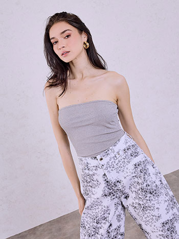 Τοπ strapless ριπ SQ7587.4002+2