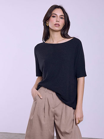 Μπλούζα με λαιμόκοψη χαμόγελο SQ7587.4658+1