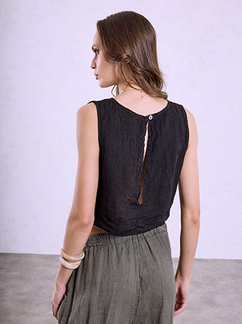 Crop top λινό SQ7587.4817+1