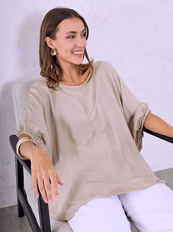 Μπλούζα απο βισκόζη oversized SQ7587.4838+2