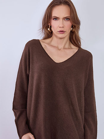 Πουλόβερ με V λαιμόκοψη SQ7587.4930+5