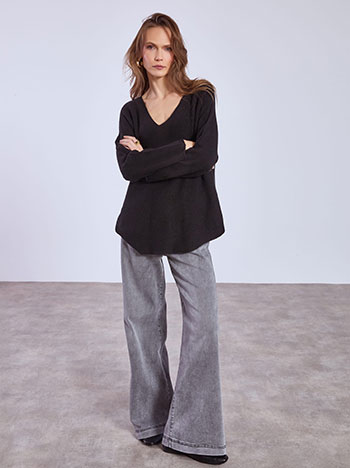 Πουλόβερ με V λαιμόκοψη SQ7587.4930+1 φωτογραφία