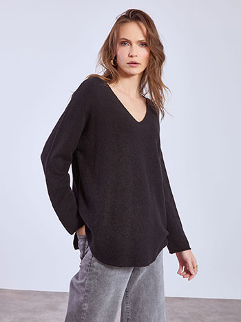 Πουλόβερ με V λαιμόκοψη SQ7587.4930+1