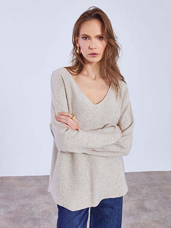 Πουλόβερ με V λαιμόκοψη SQ7587.4930+7