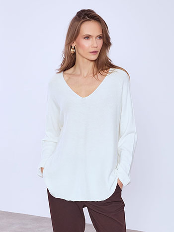 Πουλόβερ με V λαιμόκοψη SQ7587.4930+4