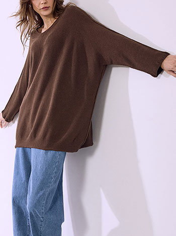 Πουλόβερ με διακοσμητικές ραφές SQ7587.4933+4