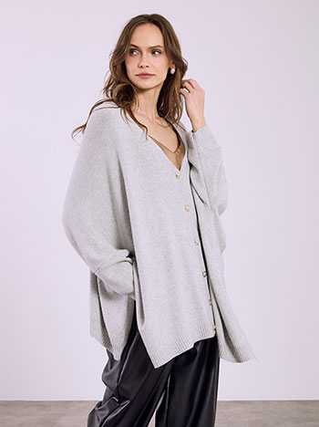 Ζακέτα ασύμμετρη oversized SQ7587.5000+2