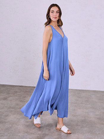 Φόρεμα μάξι με καμπύλη στο τελείωμα SQ7587.8011+3