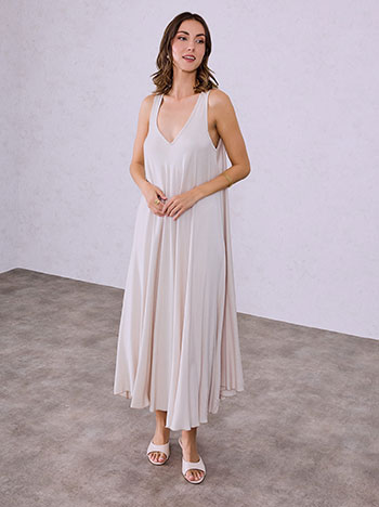 Φόρεμα μάξι με καμπύλη στο τελείωμα SQ7587.8011+5