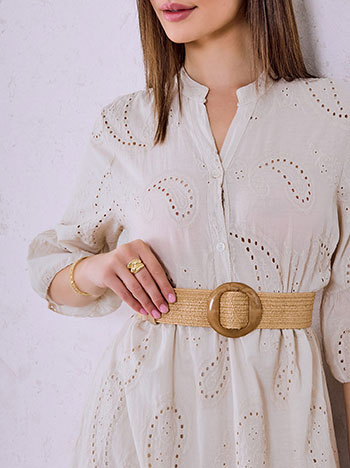 Φόρεμα βαμβακερό κεντητό SQ7587.8027+3