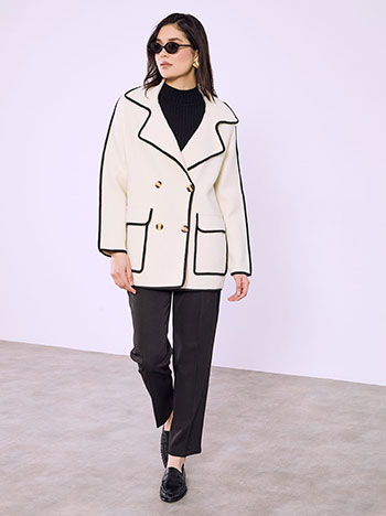 Παλτό με γιακά SQ7589.7966+2 φωτογραφία