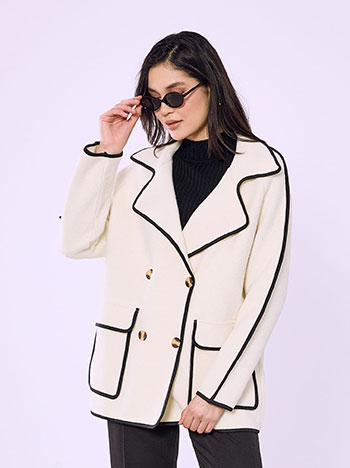 Παλτό με γιακά SQ7589.7966+2