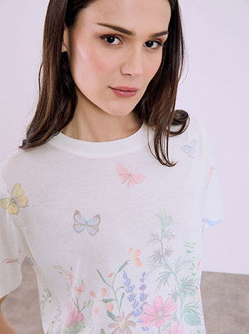 Μπλούζα φλοράλ απο βισκόζη SQ7590.4755+3 φωτογραφία