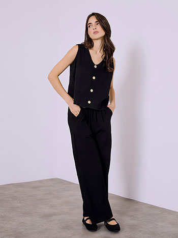 Σετ μπλούζα και παντελόνι με λινό SQ7591.0051+3