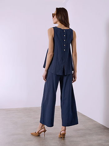 Σετ με ασύμμετρο τοπ και crop παντελόνα SQ7591.0056+5