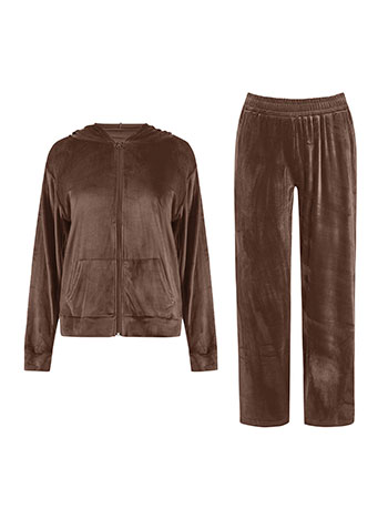 Σετ φόρμας βελούδινο με κουκούλα SQ7591.0214+2 φωτογραφία