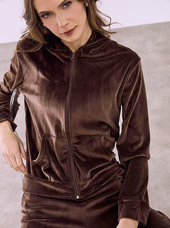 Σετ φόρμας βελούδινο με κουκούλα SQ7591.0214+2 φωτογραφία