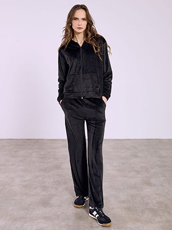 Σετ φόρμας βελούδινο με κουκούλα SQ7591.0214+1