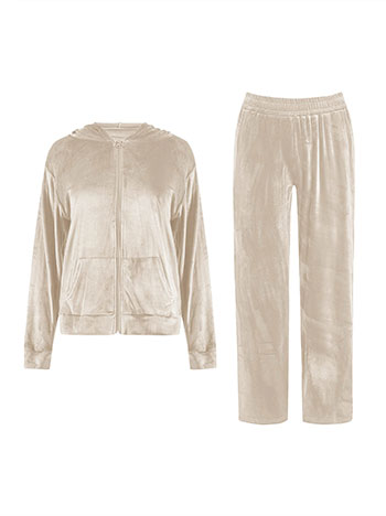 Σετ φόρμας βελούδινο με κουκούλα SQ7591.0214+3 φωτογραφία