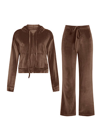 Σετ βελούδινο με ζακέτα και παντελόνι SQ7591.0240+2 φωτογραφία