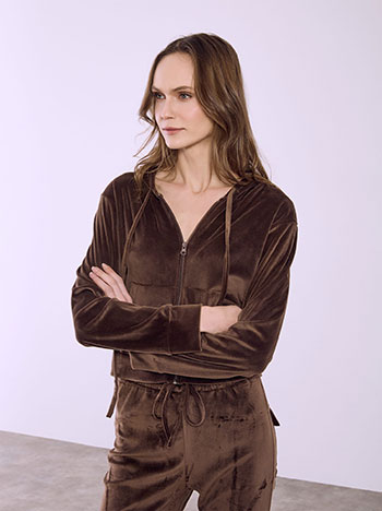 Σετ βελούδινο με ζακέτα και παντελόνι SQ7591.0240+2 φωτογραφία