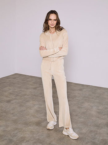 Σετ βελούδινο με ζακέτα και παντελόνι SQ7591.0240+4