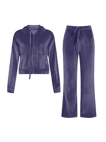 Σετ βελούδινο με ζακέτα και παντελόνι SQ7591.0240+5 φωτογραφία