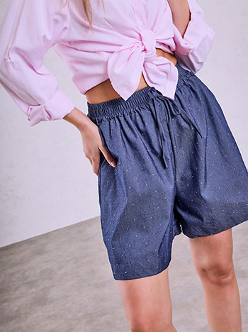 Σορτς denim με strass SQ7591.1455+3