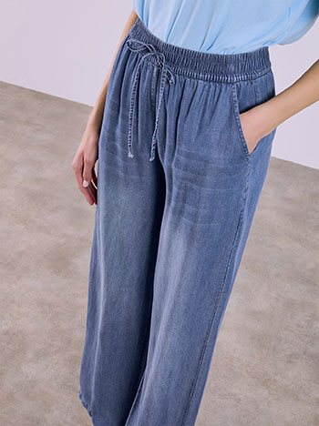 Παντελόνα με denim όψη SQ7591.1815+1