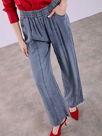 Παντελόνα με διακοσμητικές ραφές SQ7591.1817+1