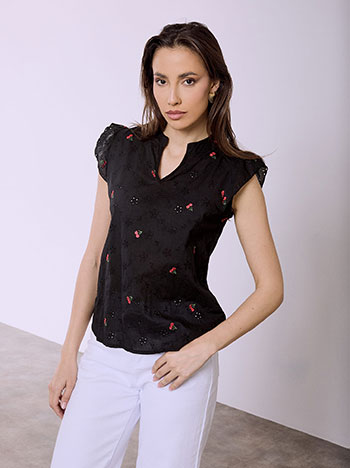 Μπλούζα με κεράσια SQ7591.4103+2