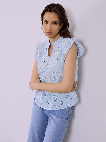 Μπλούζα κεντητή διάτρητη SQ7591.4108+2