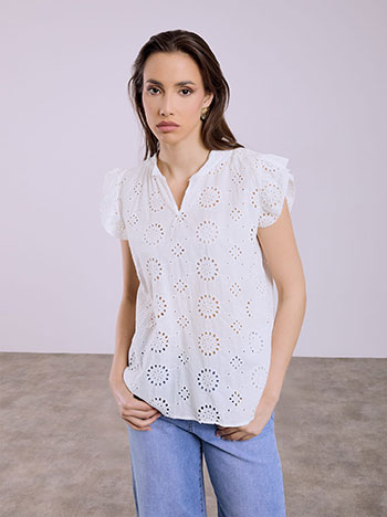 Celestino Μπλούζα κεντητή διάτρητη SQ7591.4108+1