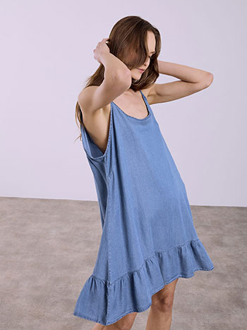 Celestino Φόρεμα μίνι με denim όψη SQ7591.8405+2