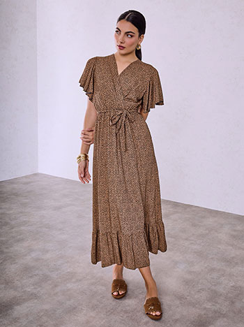 Φόρεμα βαμβακερό με animal print SQ7591.8845+2