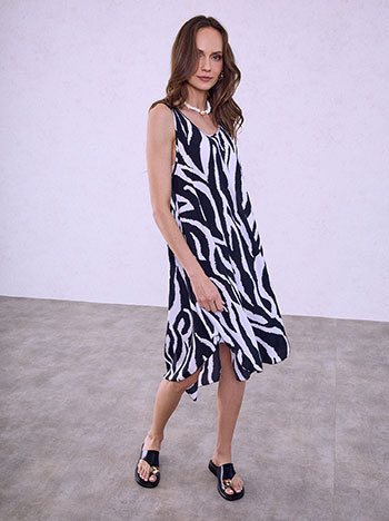 Φόρεμα μίντι με animal print SQ7591.8911+1