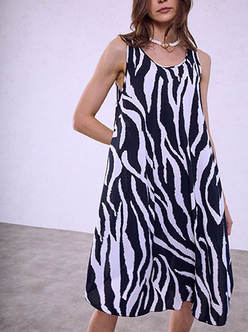 Φόρεμα μίντι με animal print SQ7591.8911+1