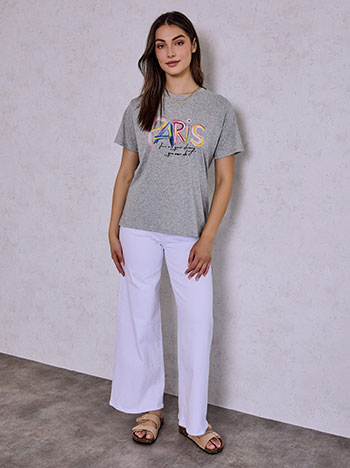  T-shirt με στάμπα Paris SQ7592.4611+2 - 4
