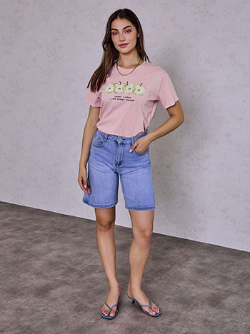  T-shirt με στάμπα μήλα SQ7592.4615+4 - 4