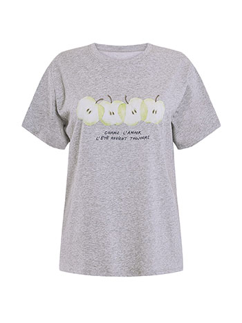  T-shirt με στάμπα μήλα SQ7592.4615+2 - 3