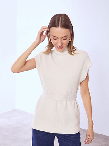 Ζιβάγκο αμάνικο με ζώνη SQ7605.4272+4