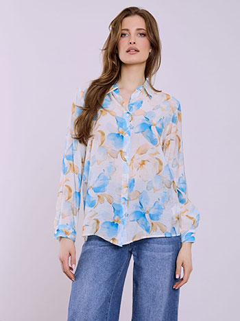 Πουκάμισο φλοράλ μακρυμάνικο SQ7614.3281+1