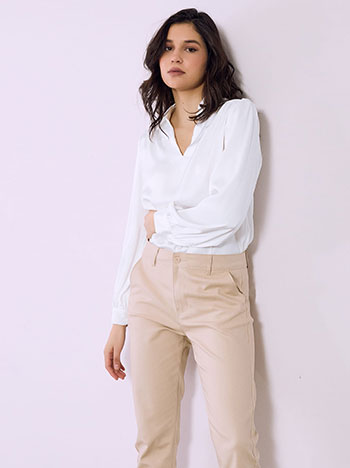 Μπλούζα σατέν με γιακά SQ7614.4926+9