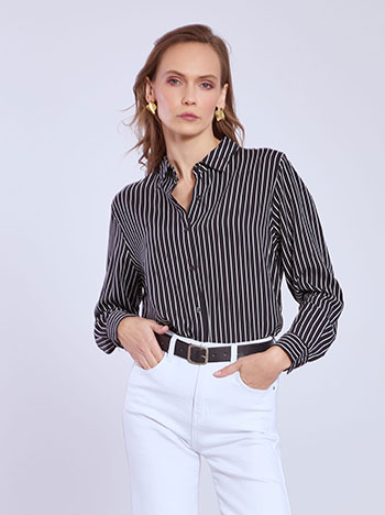 Πουκάμισο ριγέ με κλασικό γιακά SQ7616.3705+2