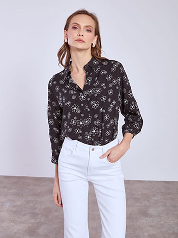 Πουκάμισο με λουλούδια SQ7616.3723+2